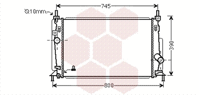 Radiator, engine cooling (27002237)