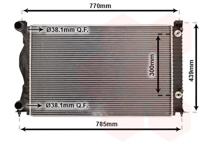 Radiator, engine cooling (03002234)
