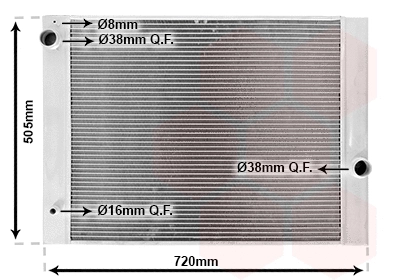 Radiator, engine cooling (06002285)