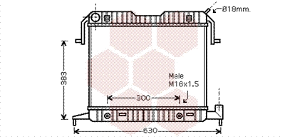 Radiator, engine cooling (37002086)