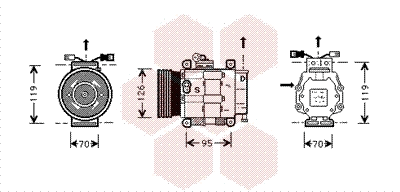 Compressor, air conditioning (1700K048)