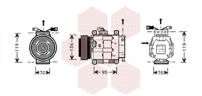 Compressor, air conditioning (1700K049)