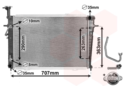 Radiator, engine cooling