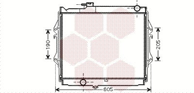 Radiator, engine cooling (53002472)