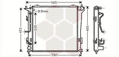 Radiator, engine cooling (82002182)