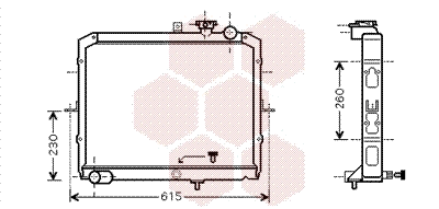 Radiator, engine cooling (83002036)