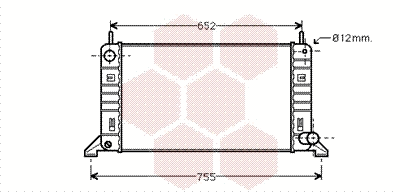 Radiator, engine cooling (18002158)