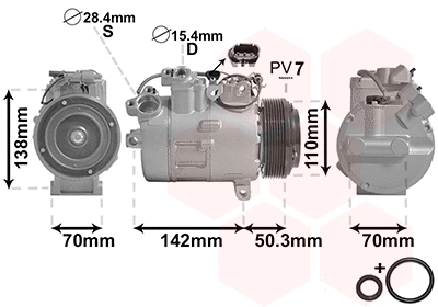 Compressor, air conditioning (0600K428)