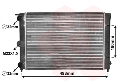 Radiator, engine cooling (58002039)