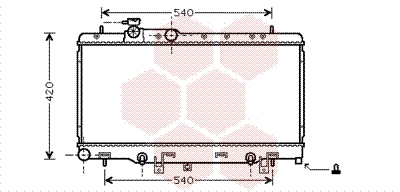 Radiator, engine cooling (51002053)