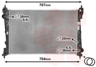 Radiator, engine cooling (17002312)