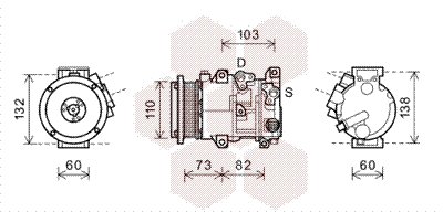 Compressor, air conditioning (5300K599)