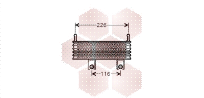 Oil Cooler, engine oil (82003152)