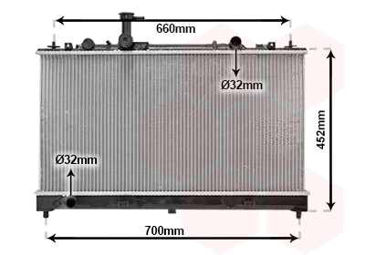 Radiator, engine cooling (27002164)