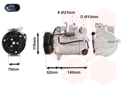 Compressor, air conditioning (3001K717)