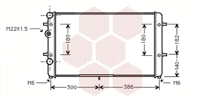 Radiator, engine cooling (58002179)