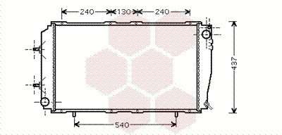Radiator, engine cooling (51002055)