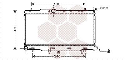 Radiator, engine cooling (51002057)