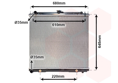 Radiator, engine cooling (13002297)