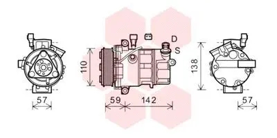 Compressor, air conditioning (0100K127)