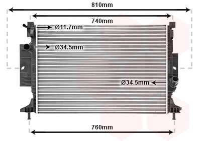 Radiator, engine cooling (18002643)