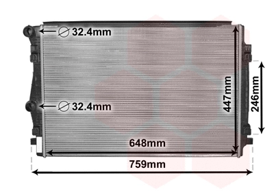 Radiator, engine cooling (58002344)