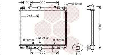 Radiator, engine cooling (40002276)