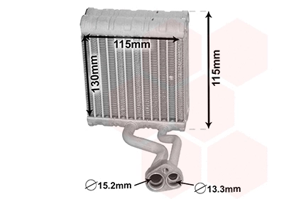 Evaporator, air conditioning (3000V646)