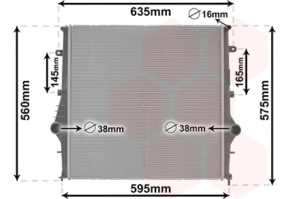 Radiator, engine cooling (01012701)