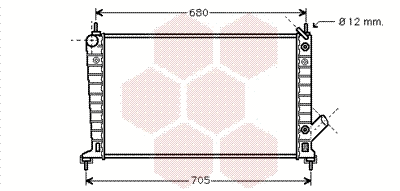 Radiator, engine cooling (47002036)