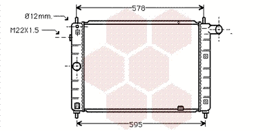 Radiator, engine cooling (37002122)