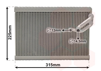 Evaporator, air conditioning (0900V700)