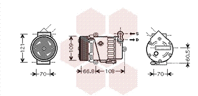 Compressor, air conditioning (3700K389)