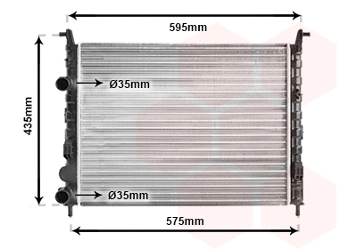 Radiator, engine cooling (17002316)