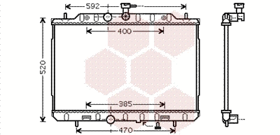 Radiator, engine cooling (13002291)