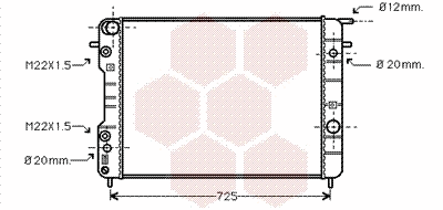 Radiator, engine cooling (37002247)