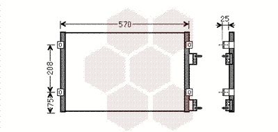 Condenser, air conditioning (07005110)