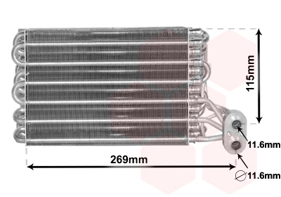 Evaporator, air conditioning (1700V422)