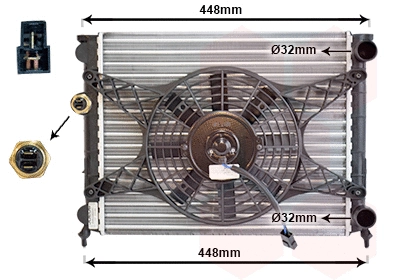 Radiator, engine cooling (98002003)