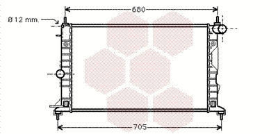Radiator, engine cooling (37002323)