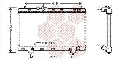 Radiator, engine cooling (53002241)