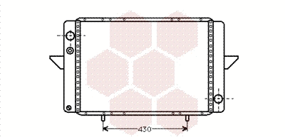 Radiator, engine cooling (43002107)
