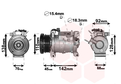 Compressor, air conditioning (0700K128)