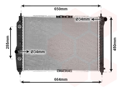 Radiator, engine cooling (81002068)