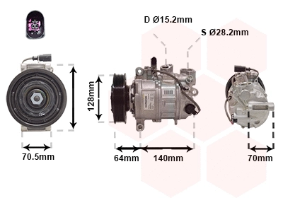 Compressor, air conditioning (0301K702)