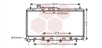 Radiator, engine cooling (51002069)