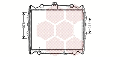 Radiator, engine cooling (53002310)