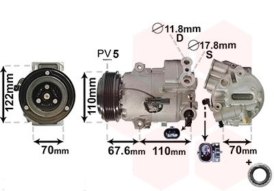 Compressor, air conditioning