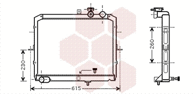 Radiator, engine cooling (83002033)