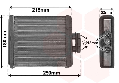 Heat Exchanger, interior heating (58006196)